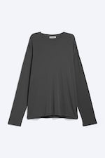 Gris foncé - T-shirt ample à manches longues - 3