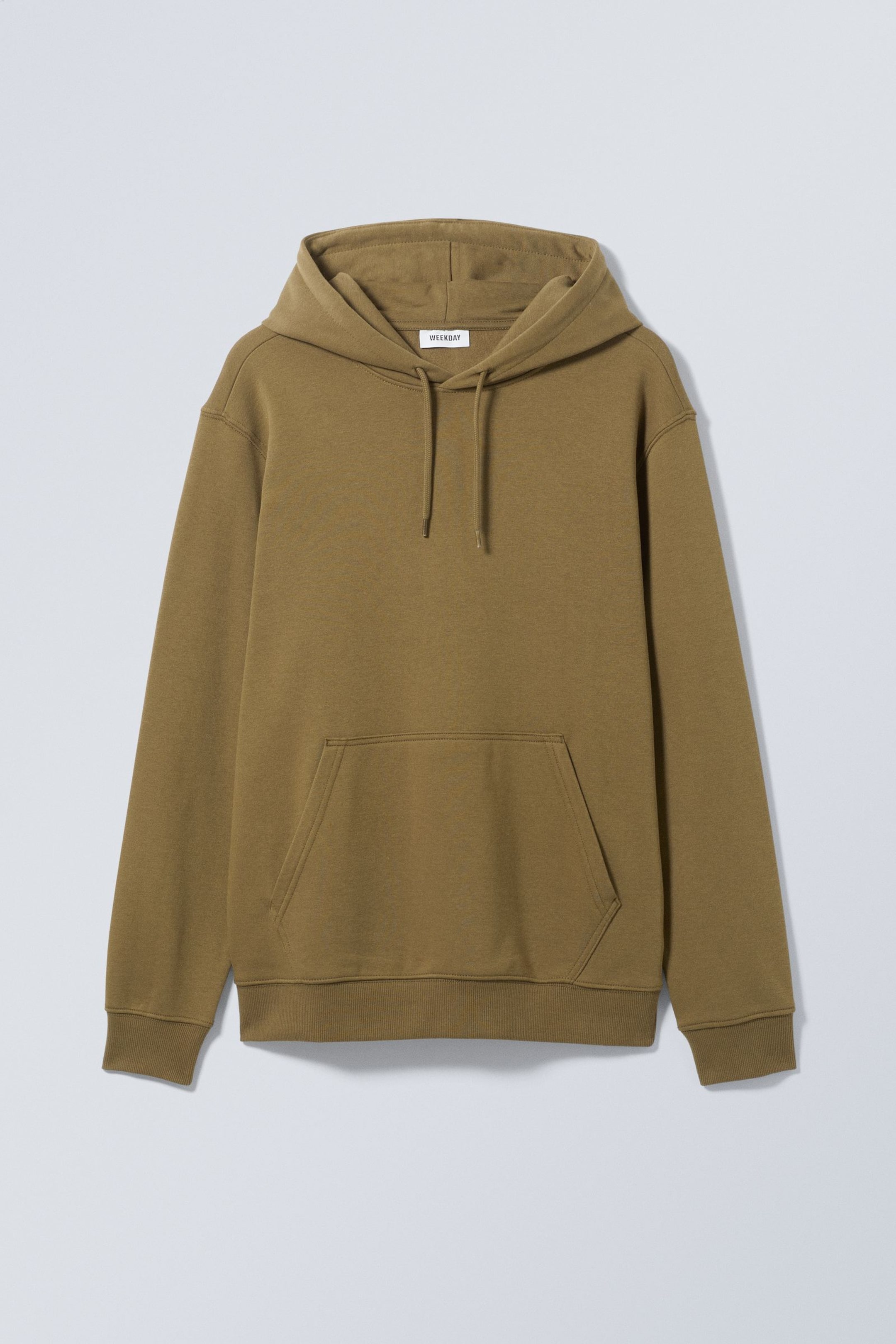 Khaki - Klassischer, mittelschwerer Hoodie - 0