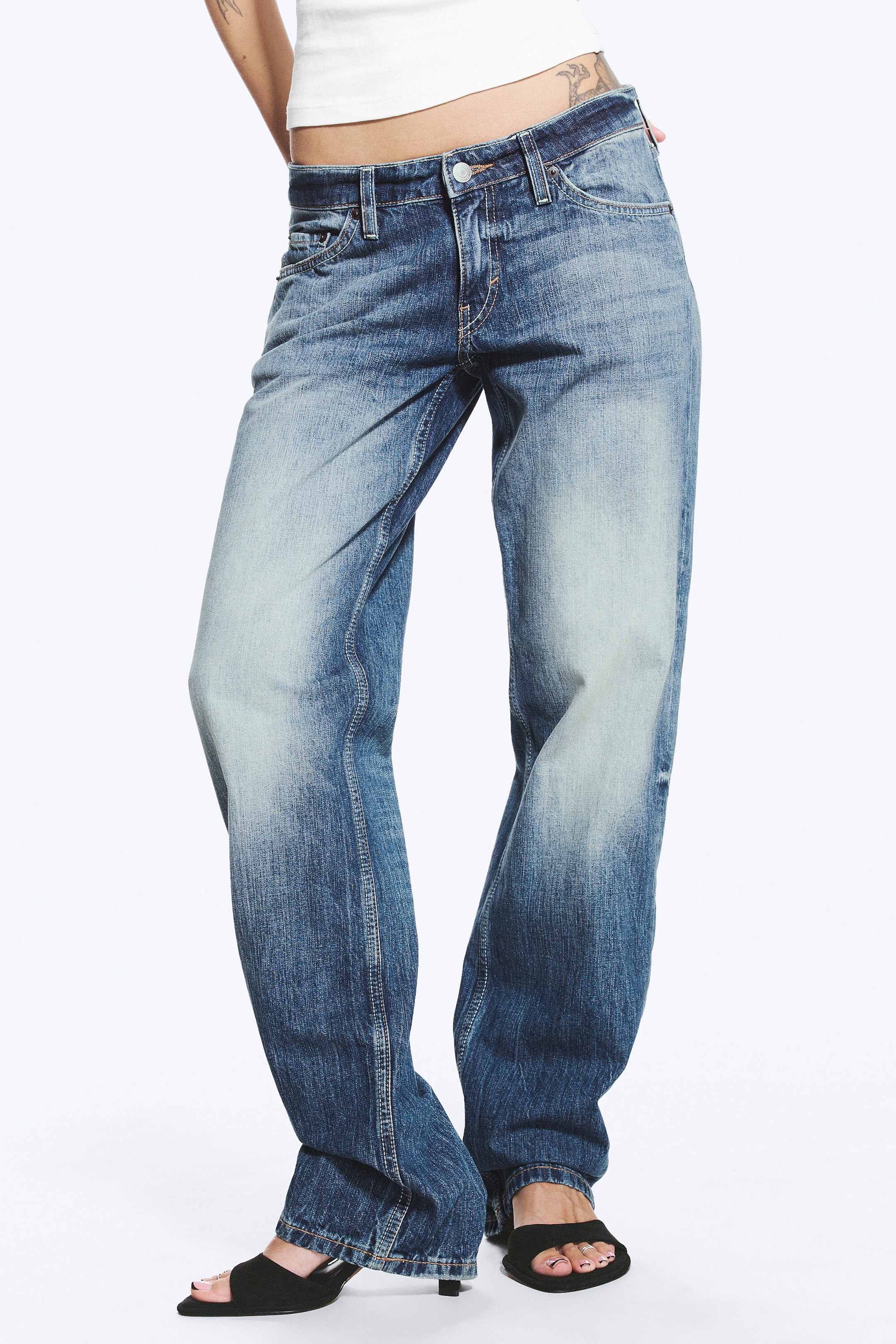 Board Blue - Medium Blue - Arrow Low Rise Regular Straight Jeans - 2