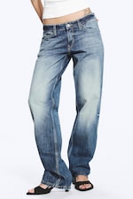 Board Blue - Medium Blue - Arrow Low Rise Regular Straight Jeans - 1