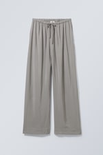 Dusty Grey - Mia Structured Trousers - 0