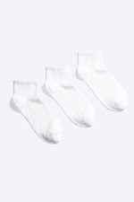 White - 3-pack low crew socks - 0