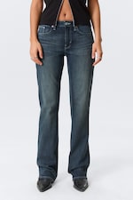 Bleu marine - Bleu foncé - Tension Bootcut Leg Jeans - 1