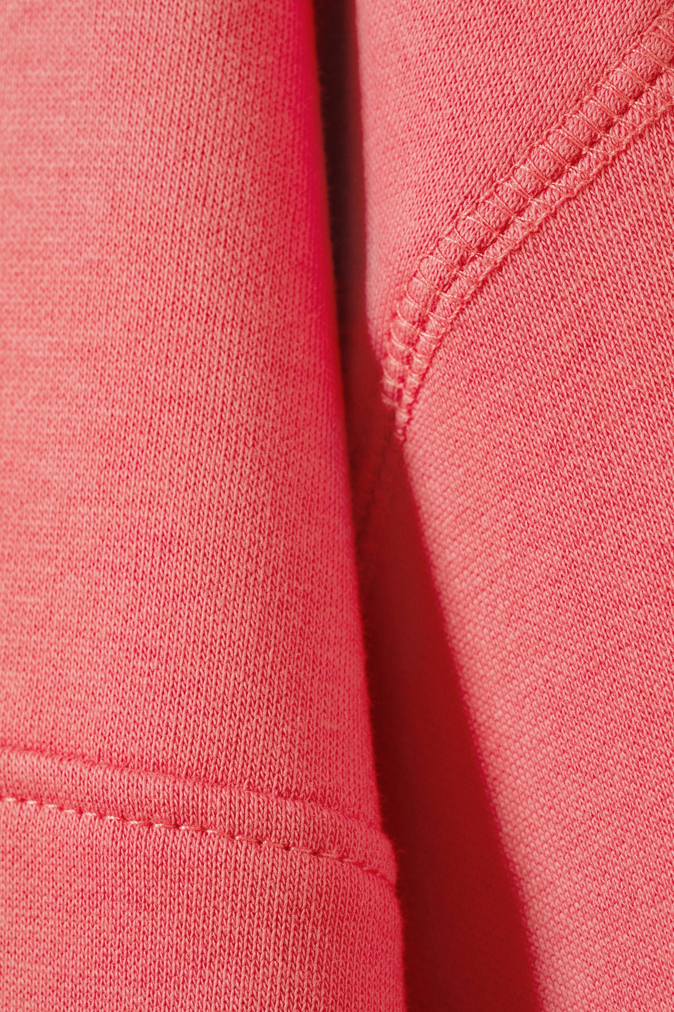 Rosa - Sweatshirt Essence mit kurzem Reißverschluss - 2