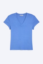 Tvättad bBå - Slim Fit Deep V-Neck T-Shirt - 3