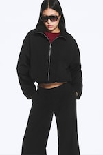 Noir - Veste nylon oversize - 2