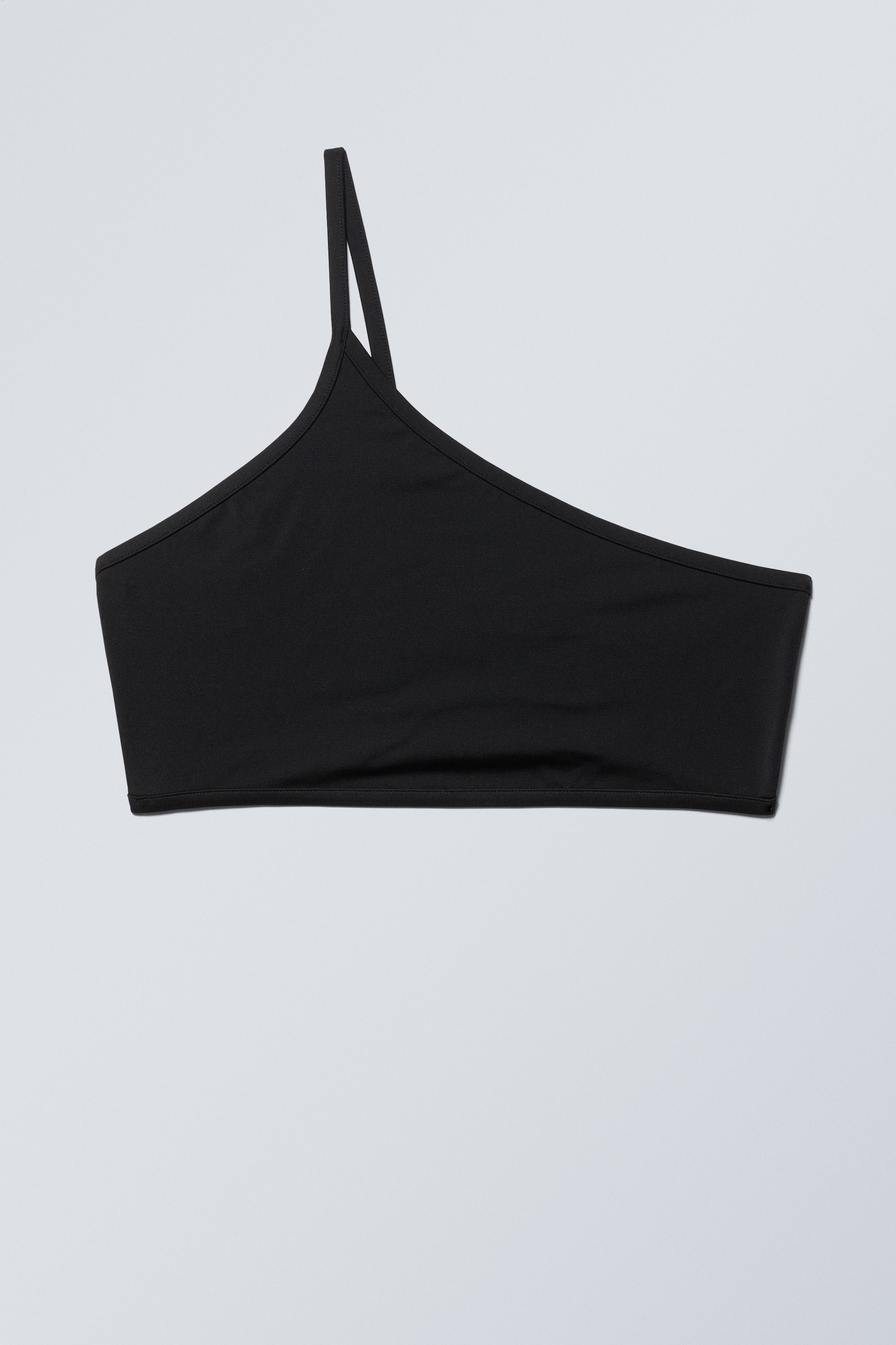 Black - One-Shoulder Bikini Top - 0