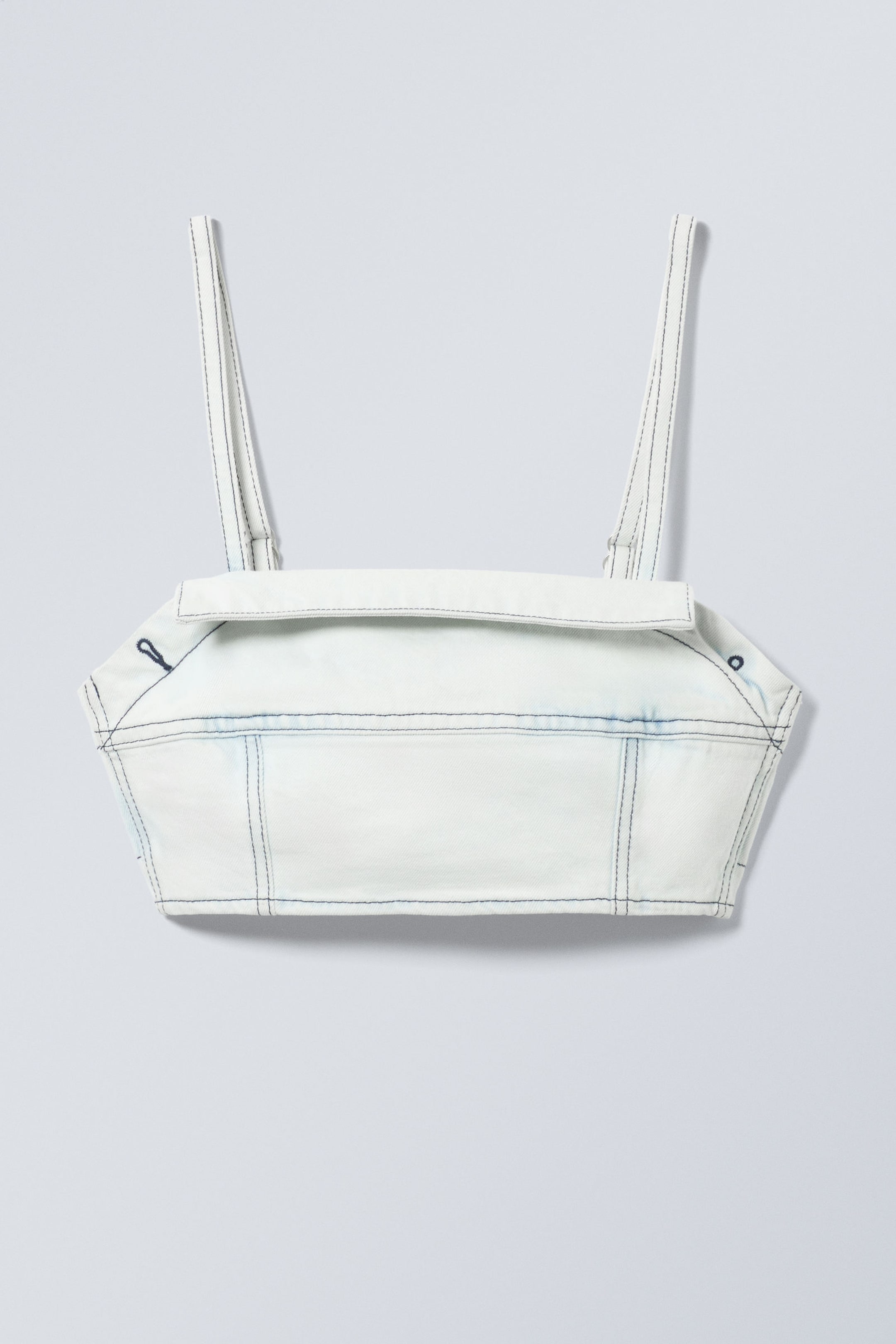 Blotch Blue - Denim Bustier Top - 1