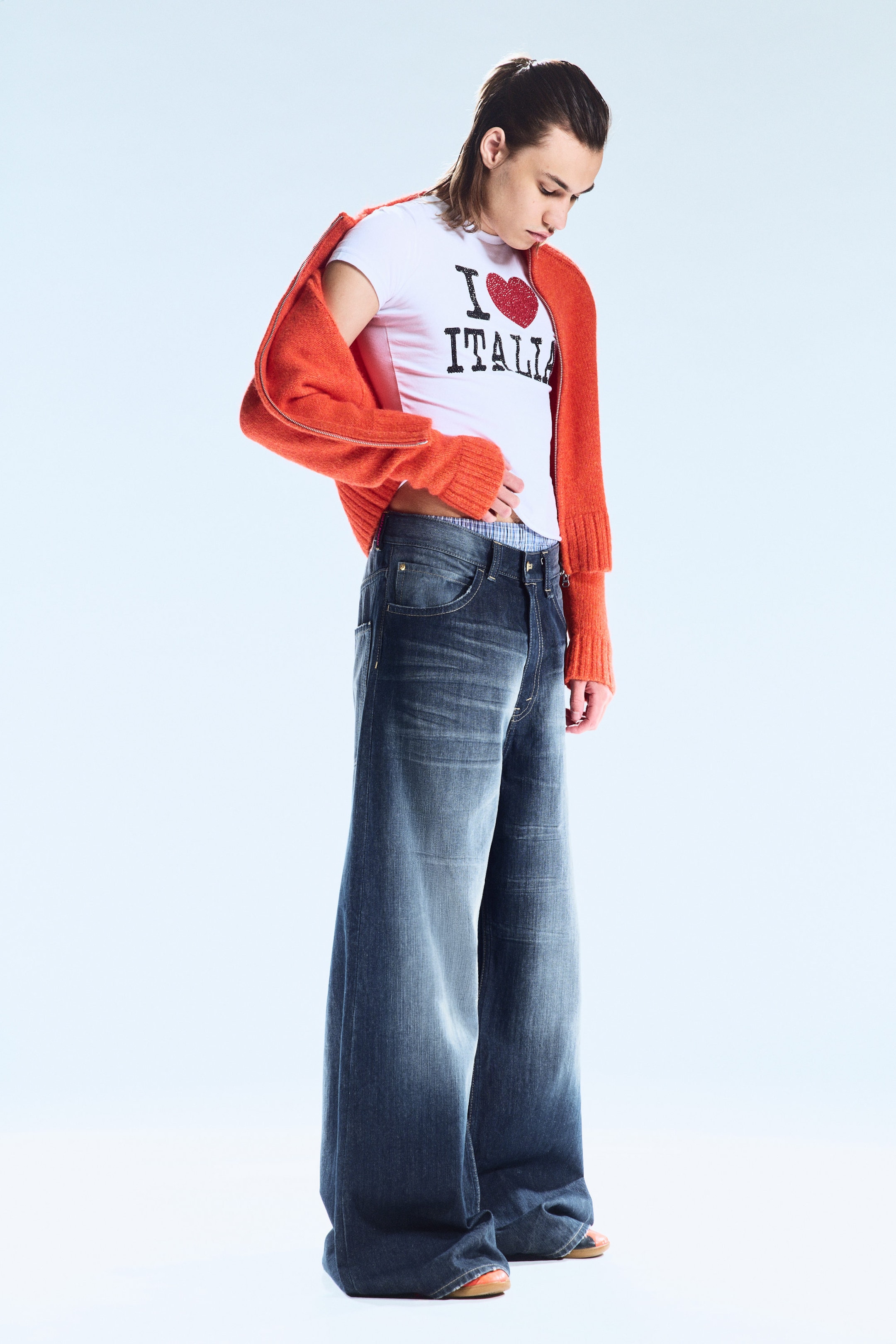 Star Blue - Rad Super Regular Waist Loose Wide Jeans - 2