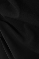 Black - Asymmetric Sleeveless Suiting Top - 5