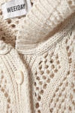 Off-white - Single-Breasted Crochet Hoodie - 1