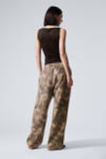 Khaki - Woodland - Printed Loose Fit Sweatpants - 2