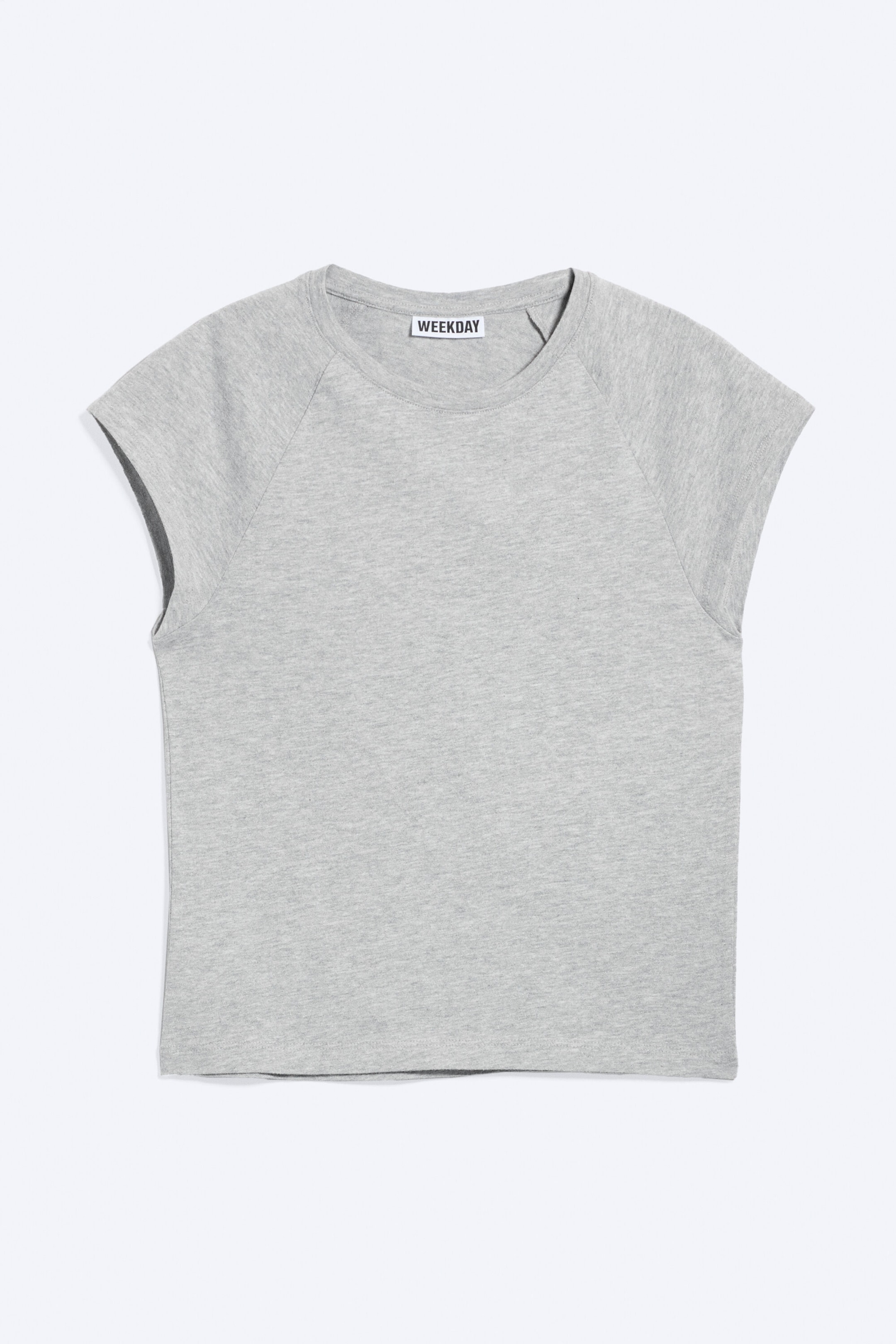 Grey Melange - Short-Sleeved Raglan T-shirt - 4