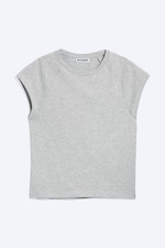Grey Melange - Short-Sleeved Raglan T-shirt - 4