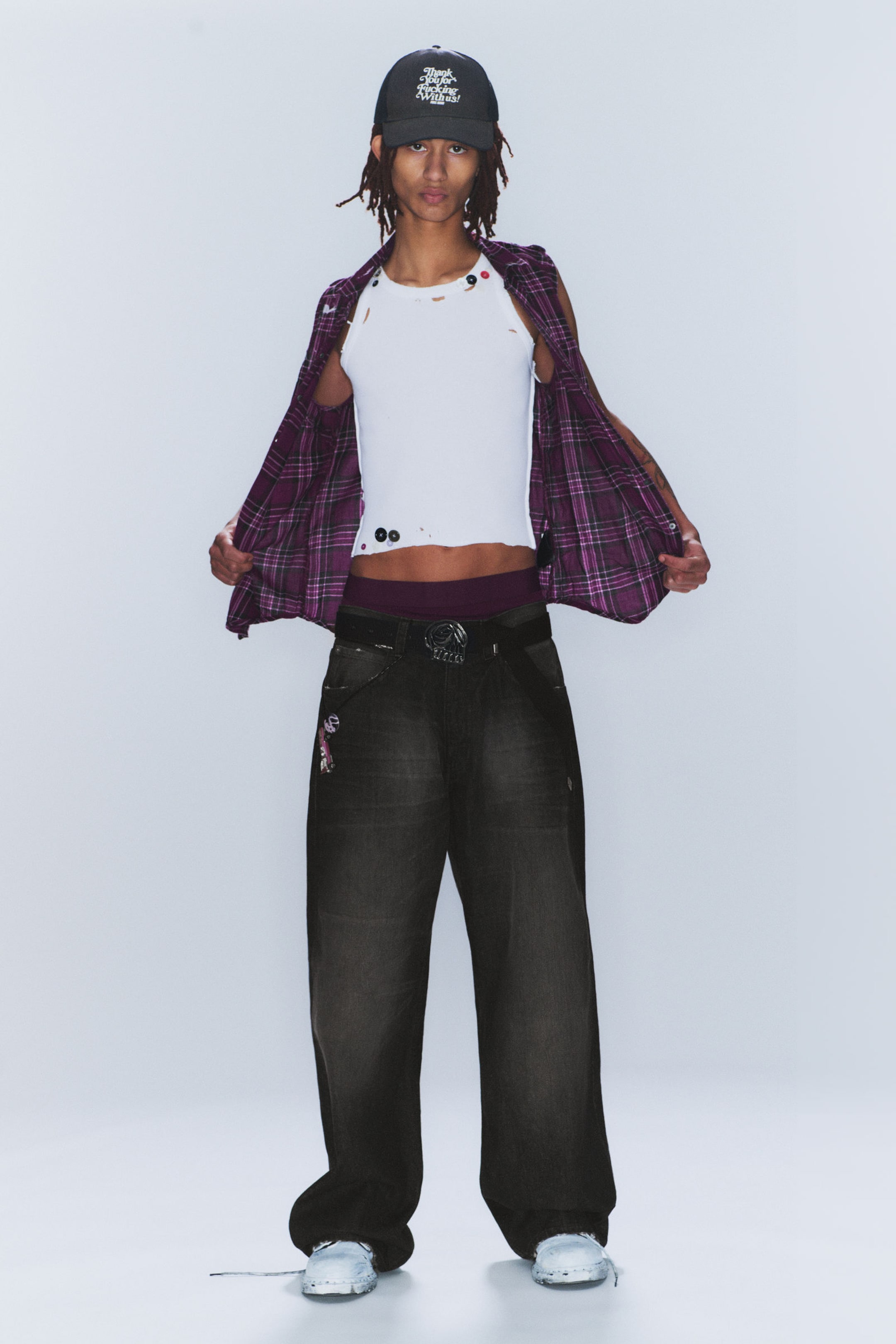 #5F6168 - Looser Regular Waist Loose Straight Jeans - 2