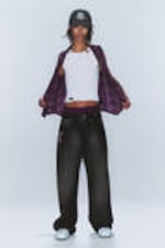 Chafe –Schwarz - Looser – Weite Jeans mit normaler Taille - 1