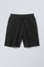 Black - Relaxed Terry Shorts - 4