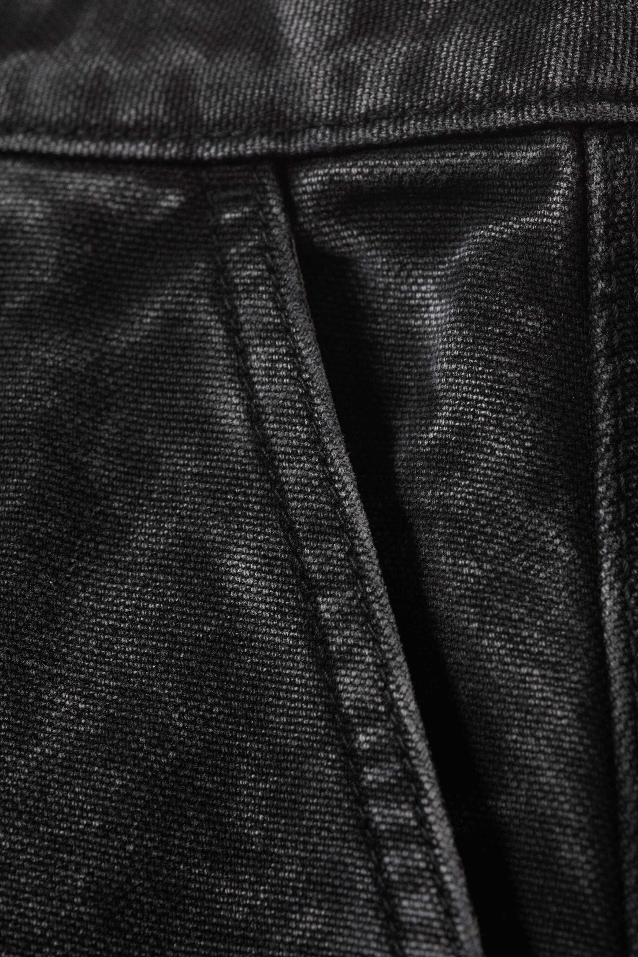 Washed Black - Loose Barrel Leg Workwear Trousers - 7