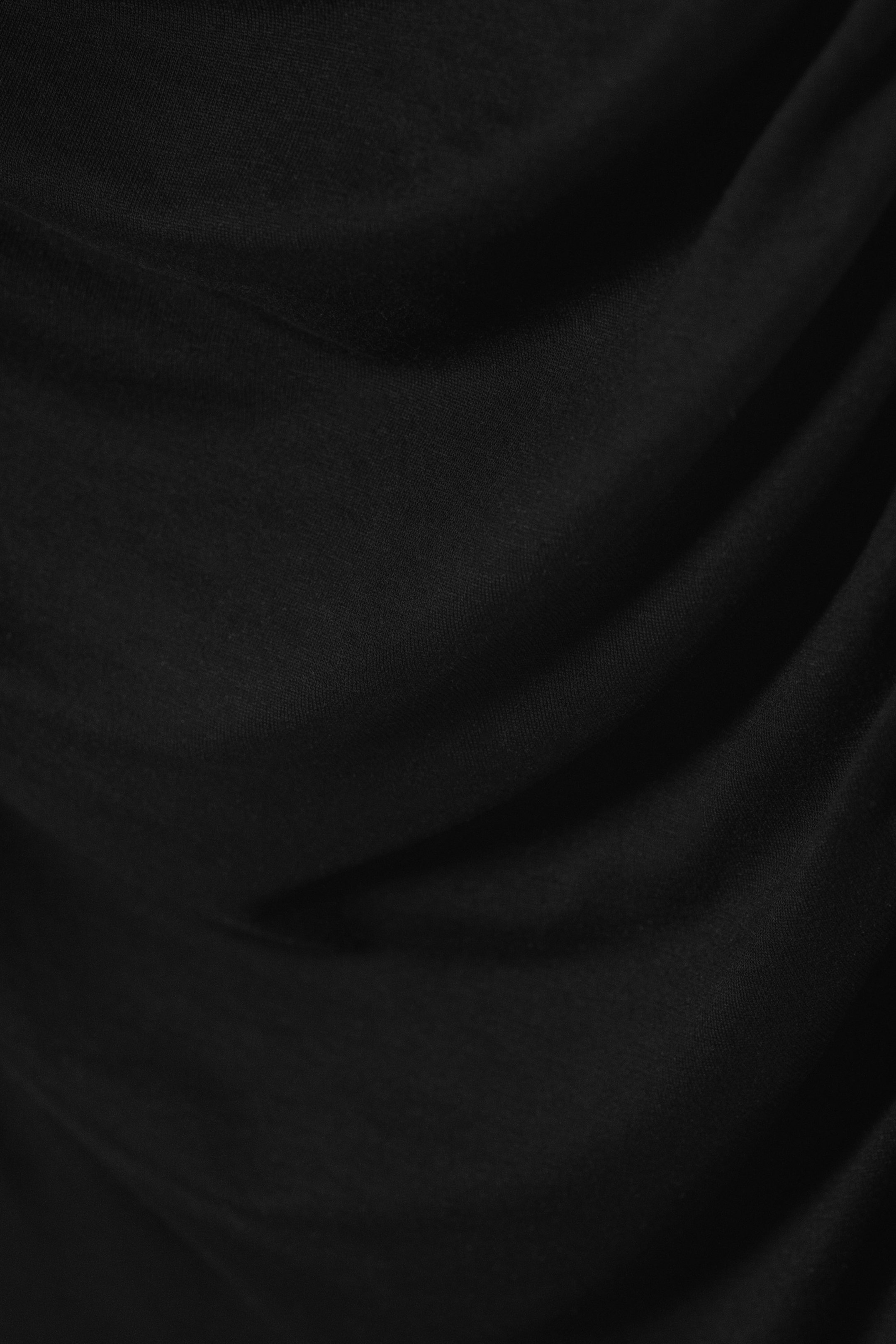 Black - Ruched Tube Mini Dress - 2