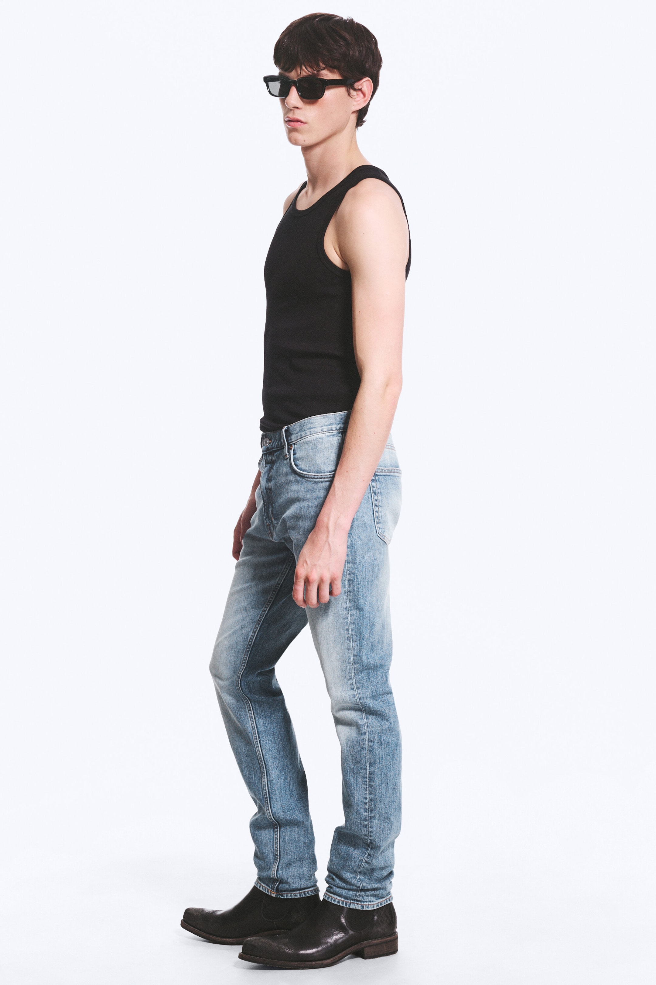 Blue Horses - Medium Blue - Orion rett slim-fit-jeans med mellomhøyt liv - 2