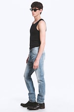 Blue Horses - Medium Blue - Orion rett slim-fit-jeans med mellomhøyt liv - 2