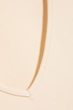 Light Dusty Beige - Slim V‑Neck Jersey Top - 5