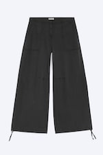Dark Grey - Drawstring balloon trousers - 4