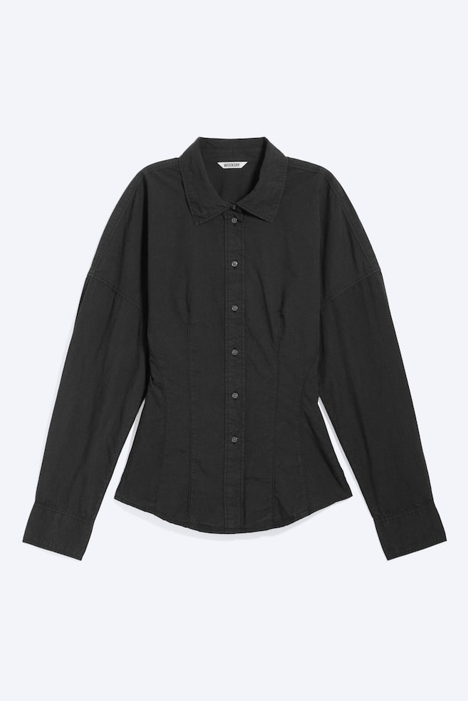 A-liniová Košile S Pasem - Černá/Checked Black/Grey/Bílá - 1