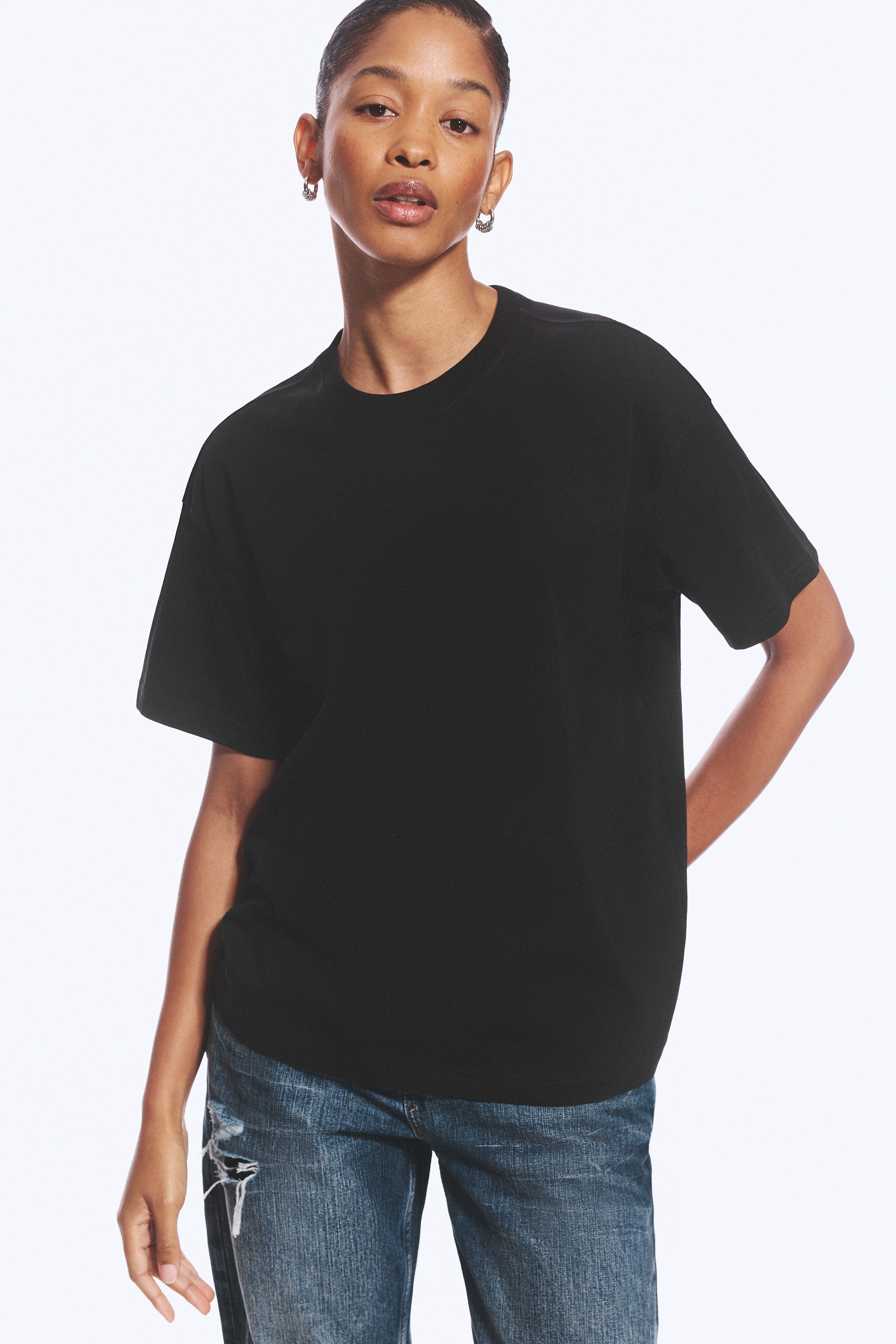 Relaxed Boxy Cotton T-shirt