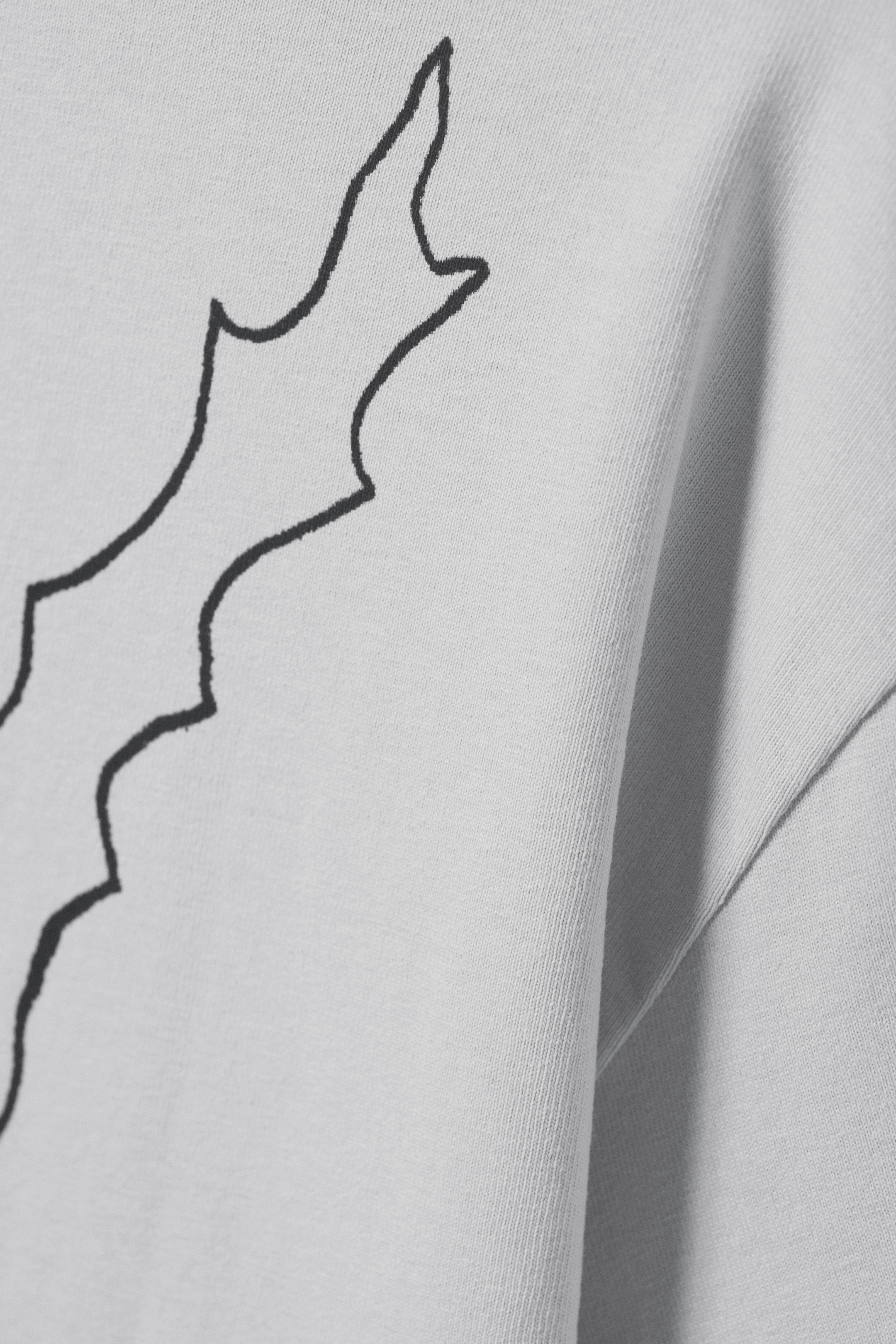 Grösseres Bild ansehen: Entspanntes T-Shirt mit Grafikdruck - Grau - "Scared Cat" - HERREN | H&M CH 6