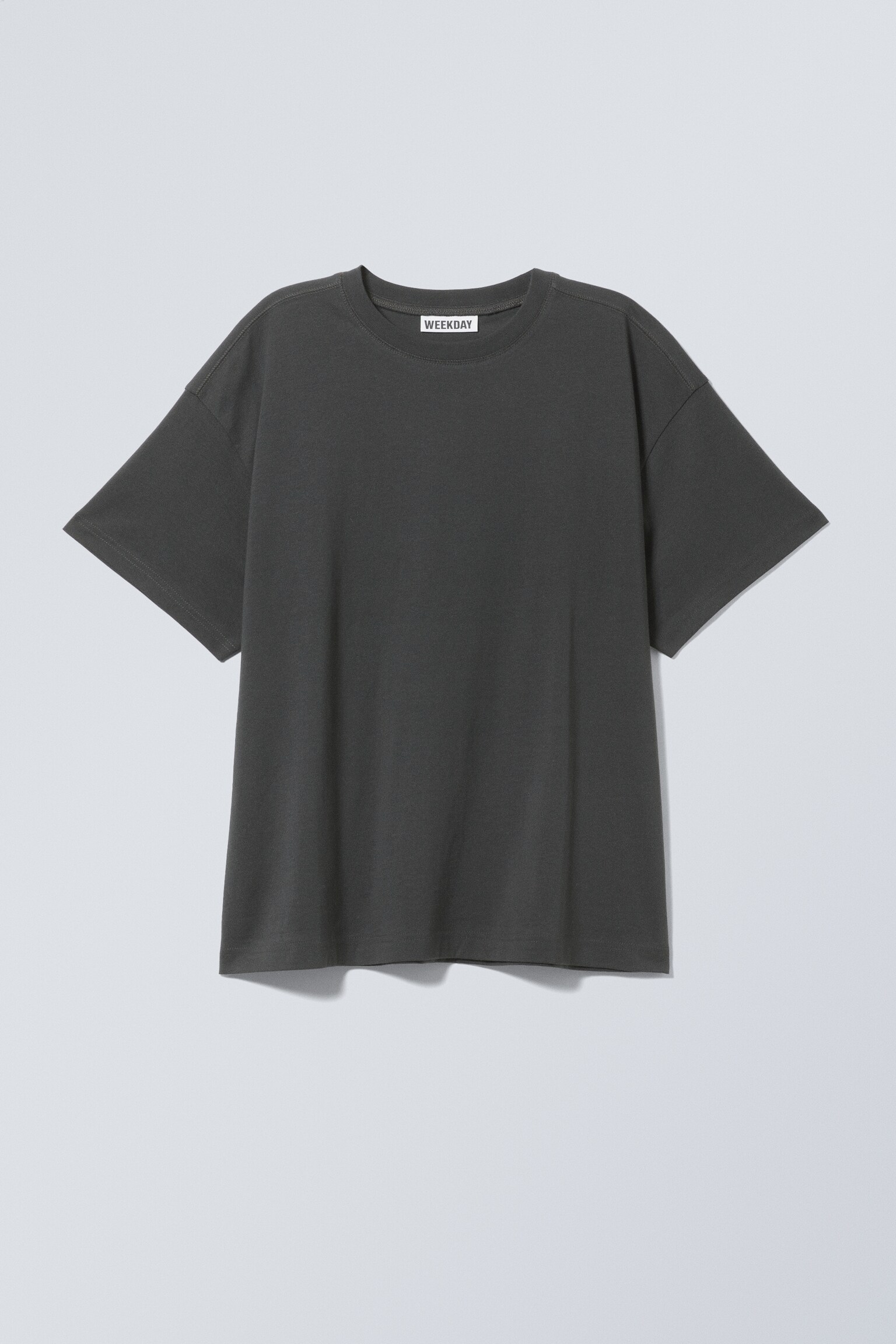 Relaxed Boxy Cotton T-shirt - Dark Grey/White/Csíkos fehér/Fekete/Sötétkék/Csíkos szürke
