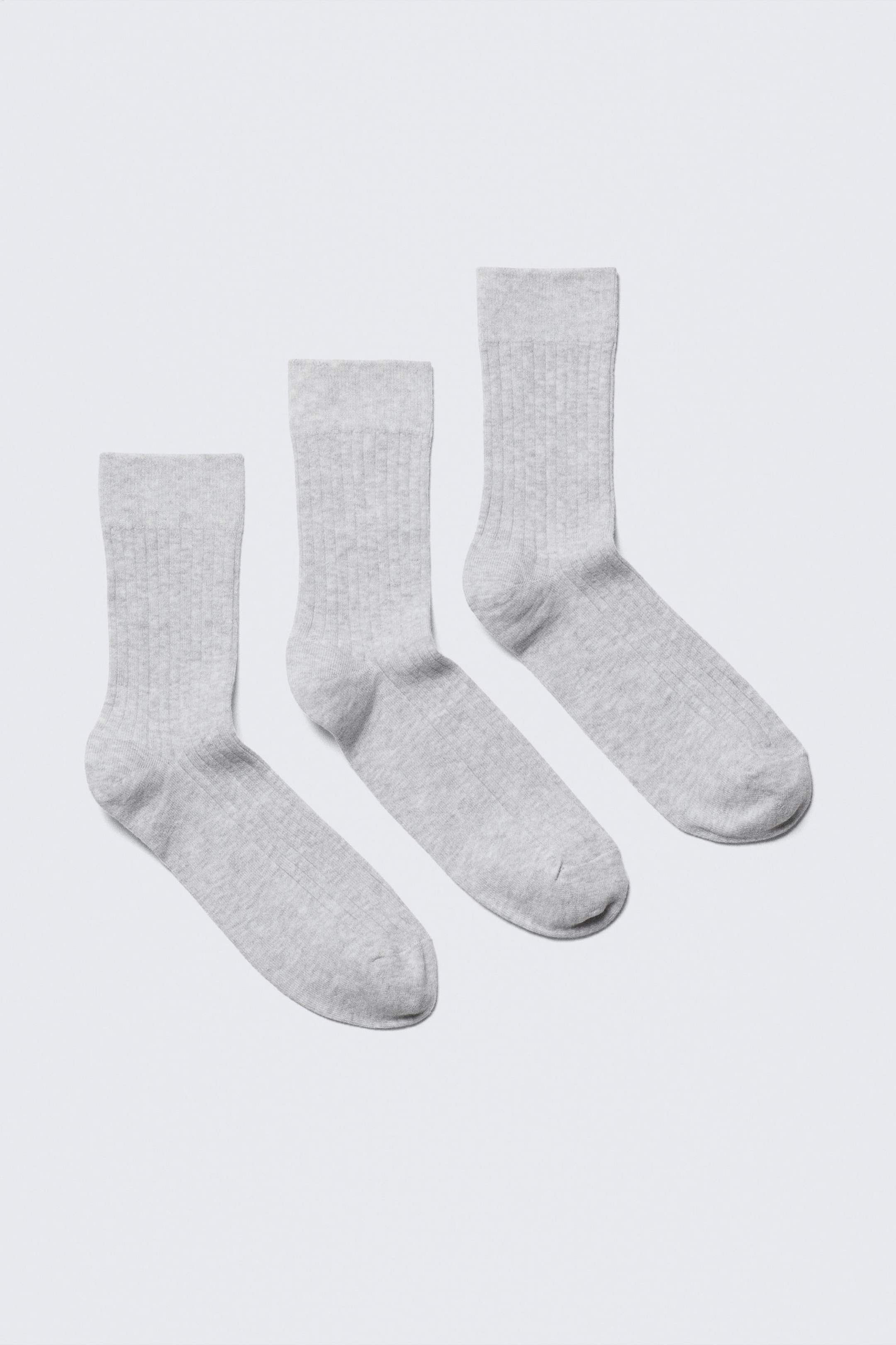 #AFAFAF - 3er Pack Socken Selma