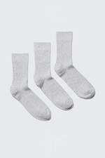 Light Grey - 3-pack Selma Socks - 0