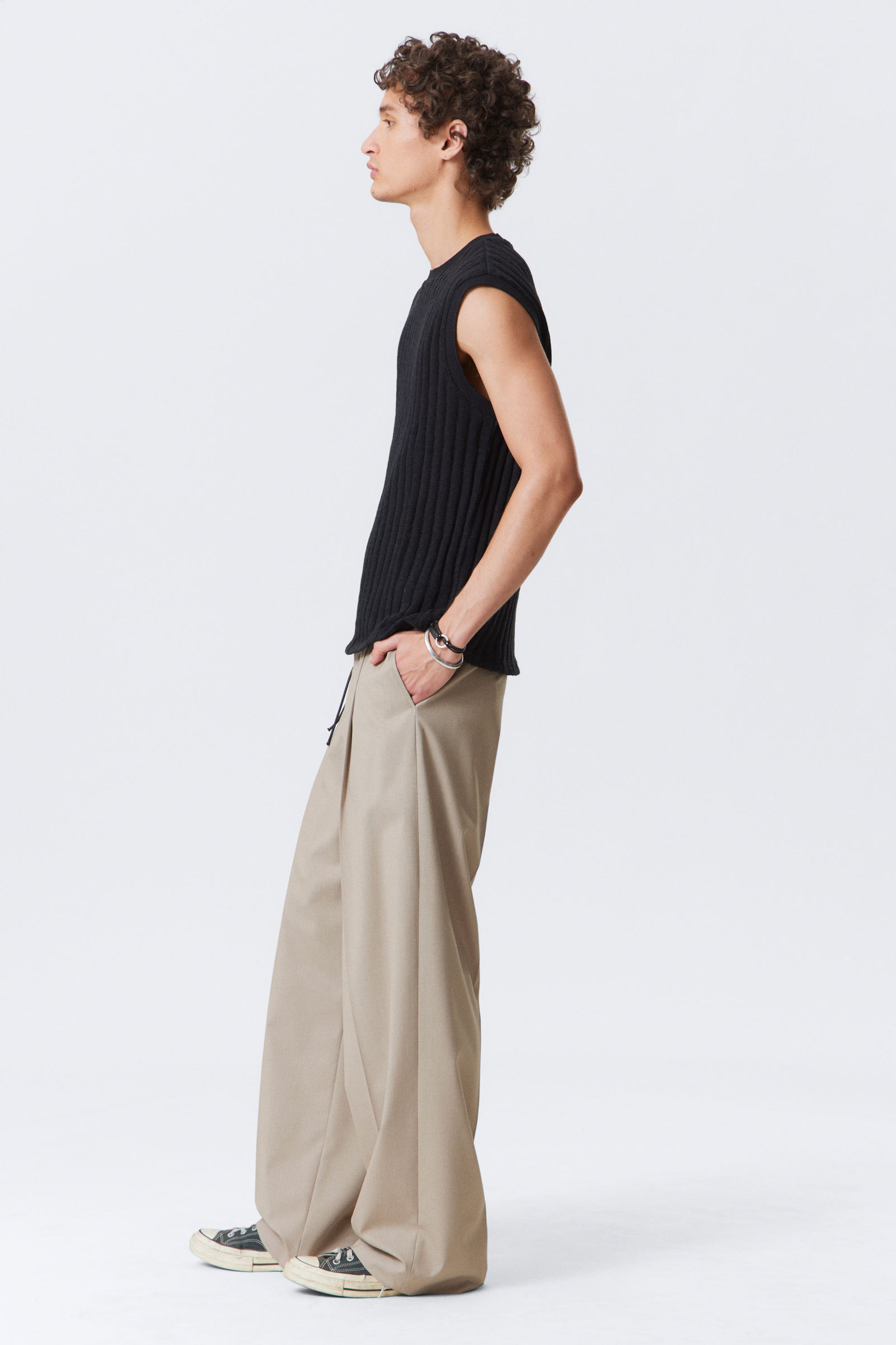 Beige - Oversized-Anzugshose Uno - 2