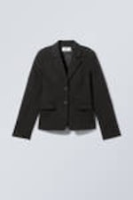 Schwarz & Grau - Enganliegender Blazer Esma - 0