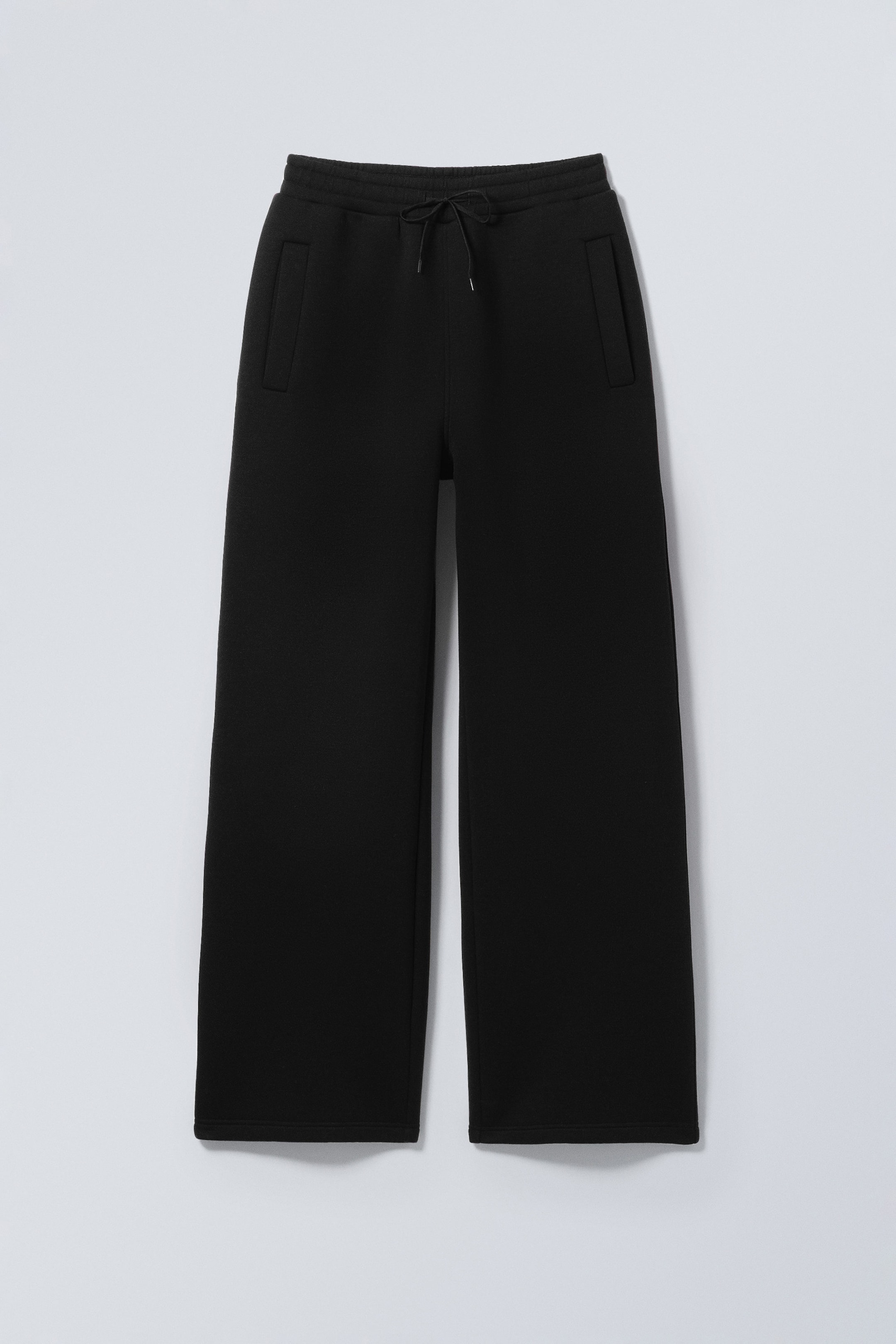 Svart - Tvättade Scuba-sweatpants - 4