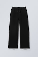 Svart - Tvättade Scuba-sweatpants - 4