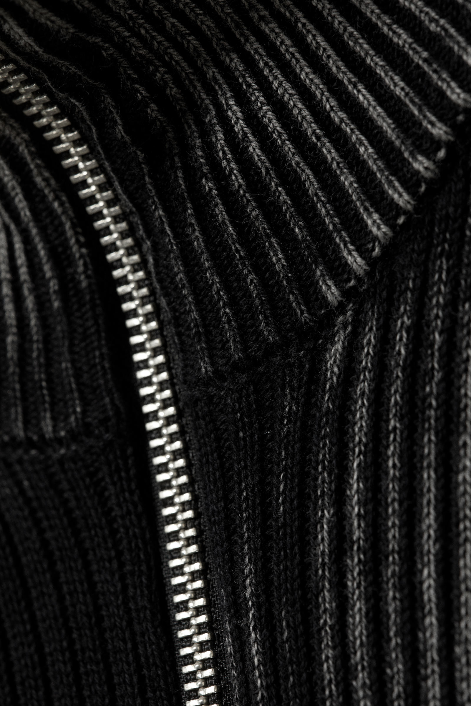 Black Zip Cardigan with Pocket Detail | Modest Women