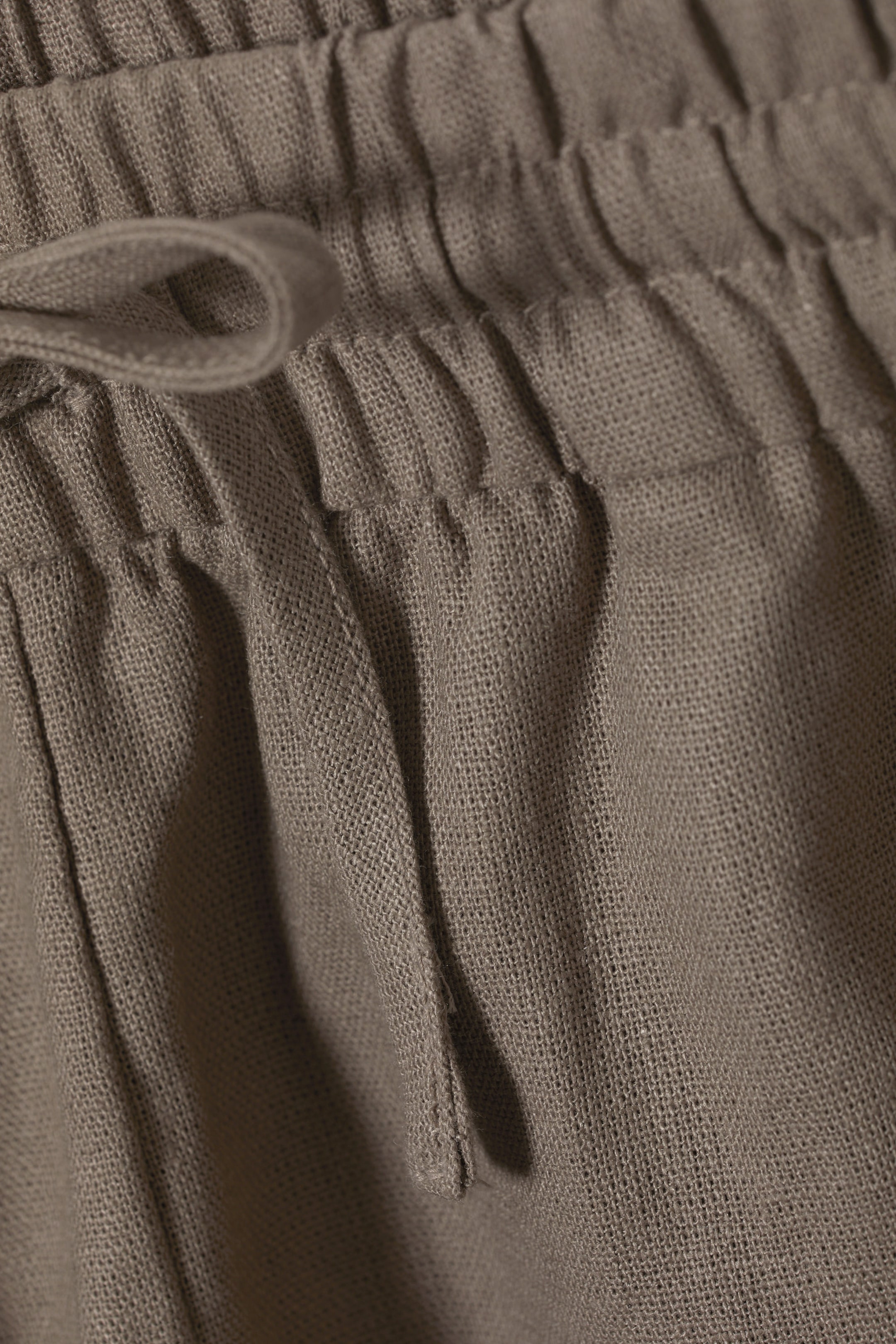 Dunkles Taupe - Shorts Tyler aus Leinenmischung - 1