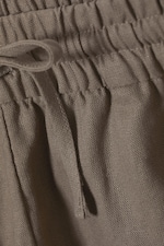 Dunkles Taupe - Shorts Tyler aus Leinenmischung - 1