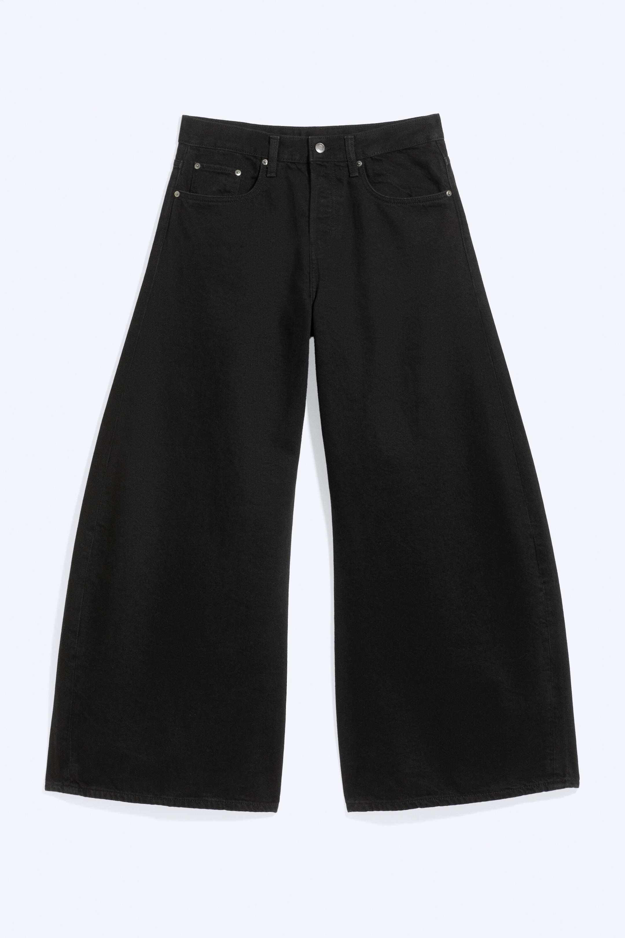 Black Rinse - Noir - horizon jean à jambe large et ourlet traînant - 5