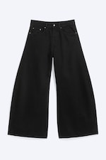 Black Rinse - Noir - horizon jean à jambe large et ourlet traînant - 5