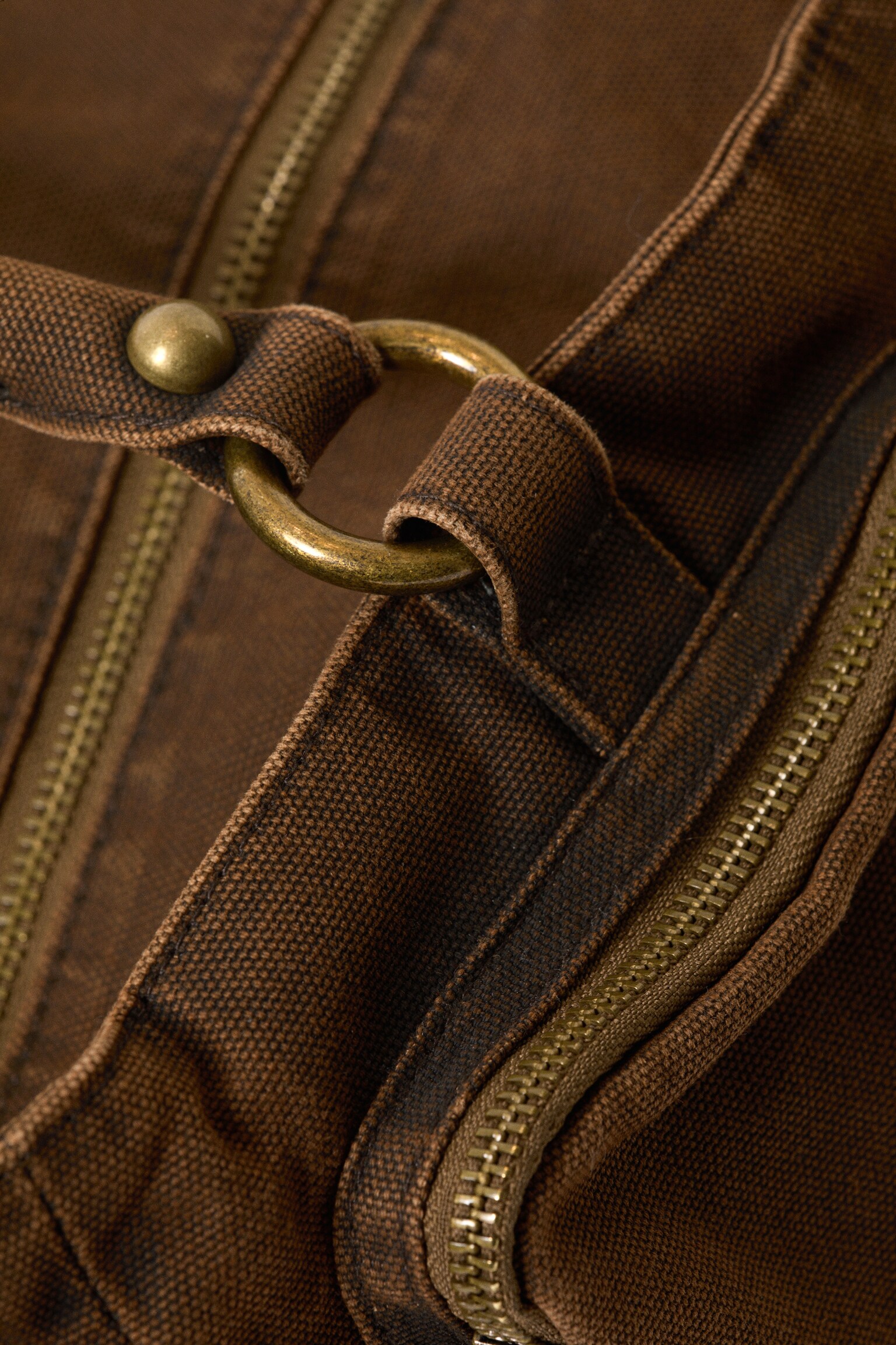 Bolso de hombro mediano con bolsillos - Verde caqui oscuro - 4