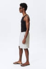 Light Dust Grey - Relaxed Terry Shorts - 2