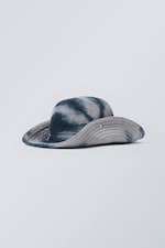 Blau in Batikoptik - Frottee-Bucket Hat Baltic - 0