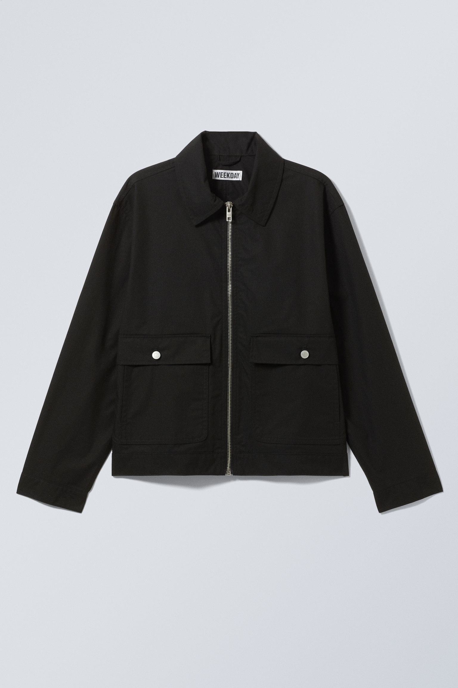 Veste zippée minimaliste - Noir