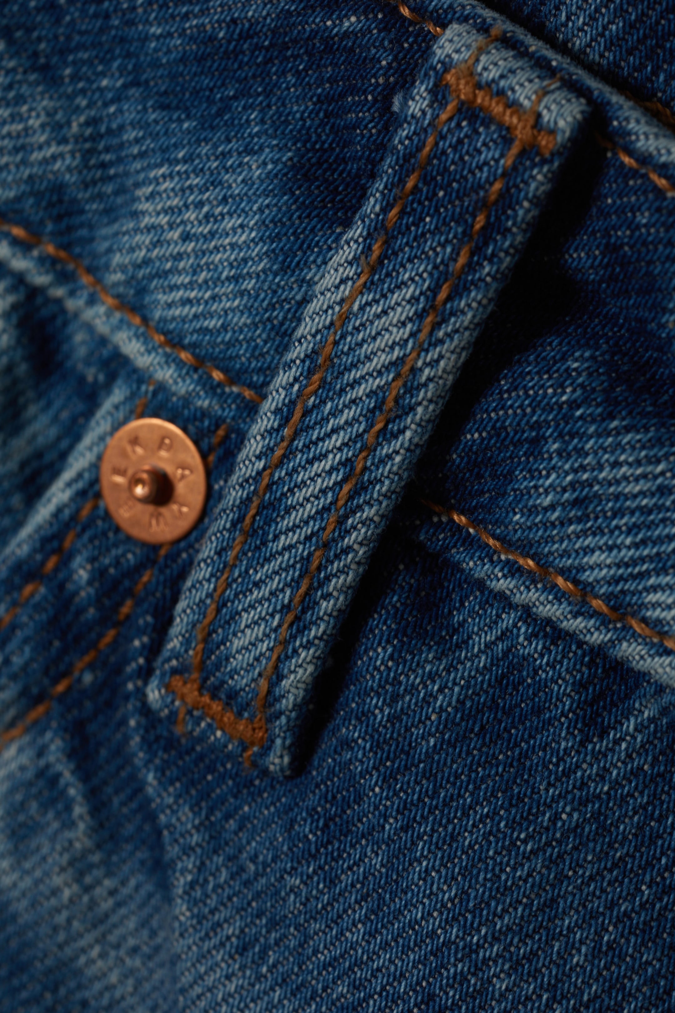 Wave Blue - Ample Low Rise Loose Wide Jeans - 1