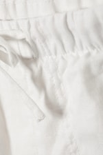 Staubiges Weiß - Relaxte Leinenhose - 1