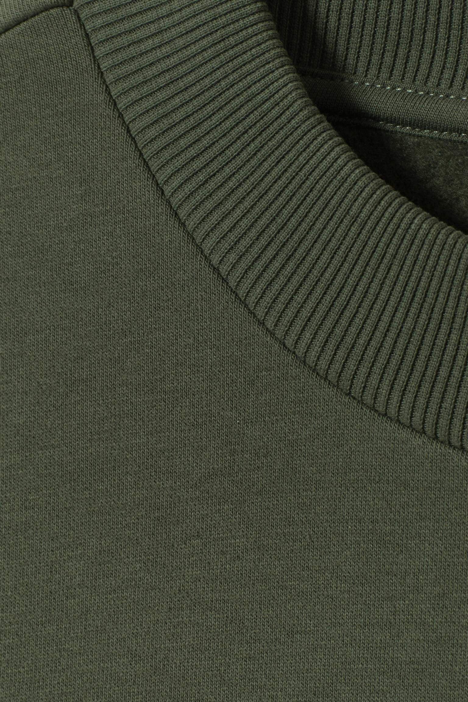 Relaxed Heavyweight Sweatshirt - Dark Khaki Green/Dusty Khaki Green - 5