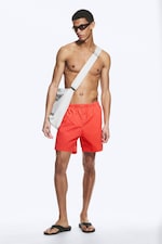 Röd - Ed Blekta Badshorts - 0